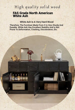 Stylish Ash Wood Multi-layer Cabinet for Modern Home Decor hsysg-4985