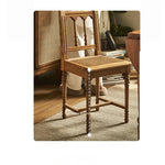 Elegant Ash Wood Chair with Rattan Weaving - Timeless Rustic Style for Your Home Decor hsysg-4986