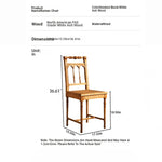 Elegant Ash Wood Chair with Rattan Weaving - Timeless Rustic Style for Your Home Decor hsysg-4986