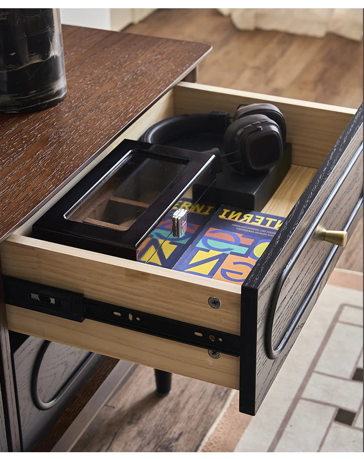 Elegant Ash Wood TV Cabinet with Glass Doors and Multi-Layer Design - Stylish Storage for Living Room hsysg-4989