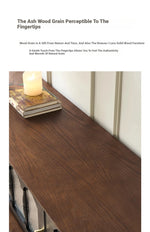 Elegant Ash Wood TV Cabinet with Glass Doors and Multi-Layer Design - Stylish Storage for Living Room hsysg-4989