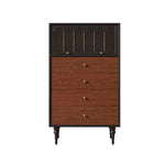 Chic Ash Wood Cabinet with Glass Display and Elegant Storage Drawers – Stylish Multi-layer Board Furniture for Your Home hsysg-4990