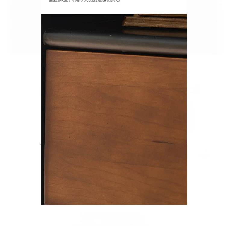 Chic Ash Wood Cabinet with Glass Display and Elegant Storage Drawers – Stylish Multi-layer Board Furniture for Your Home hsysg-4990