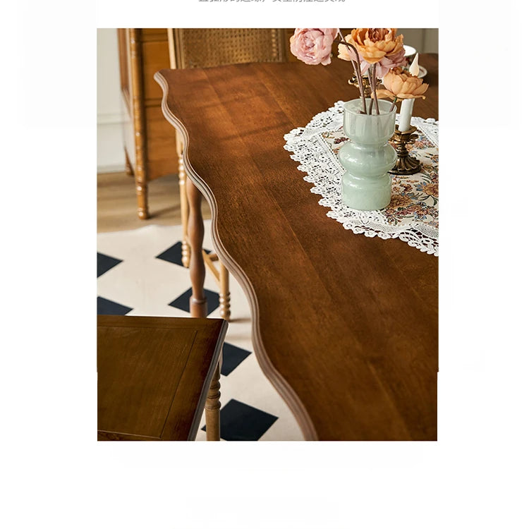 Stylish Ash Wood Dining Table - Elegant Design for Cozy Homes hsysg-4993