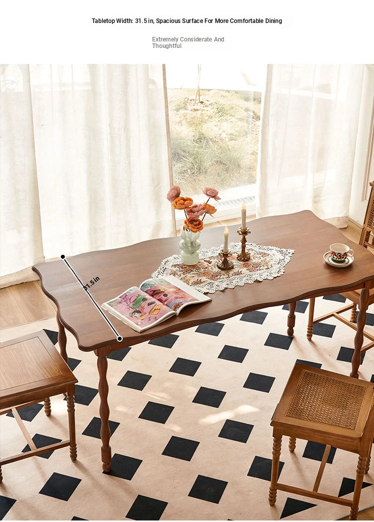 Stylish Ash Wood Dining Table - Elegant Design for Cozy Homes hsysg-4993