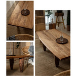 Solid Cedar Wood Tea Table - Elegant Centerpiece for Your Living Room hty-2056