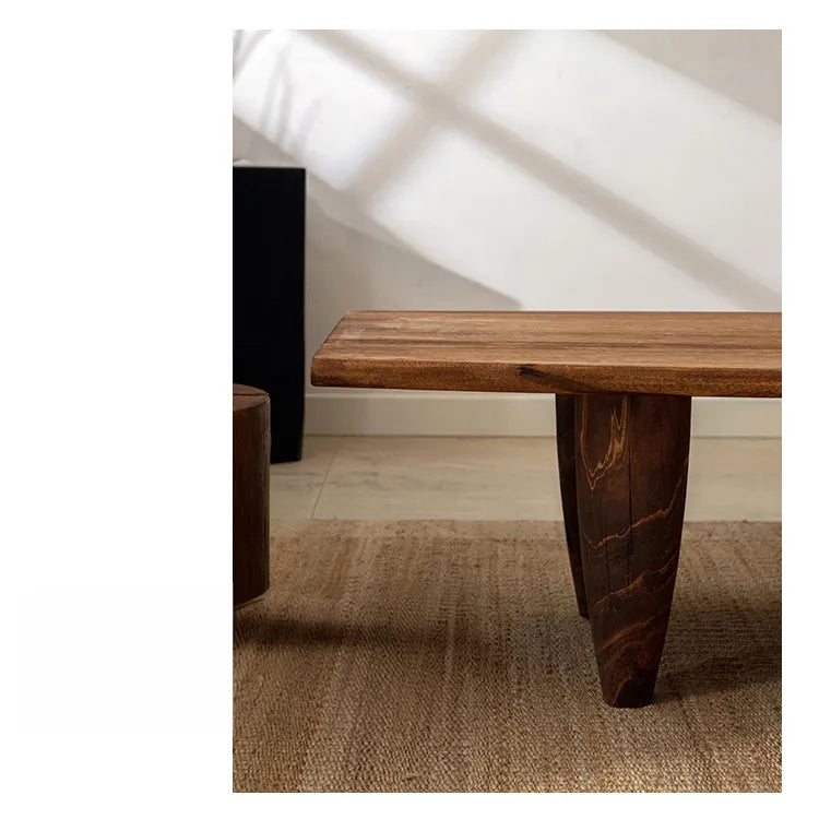 Solid Cedar Wood Tea Table - Elegant Centerpiece for Your Living Room hty-2056