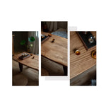 Solid Cedar Wood Tea Table - Elegant Centerpiece for Your Living Room hty-2056