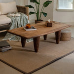Solid Cedar Wood Tea Table - Elegant Centerpiece for Your Living Room hty-2056