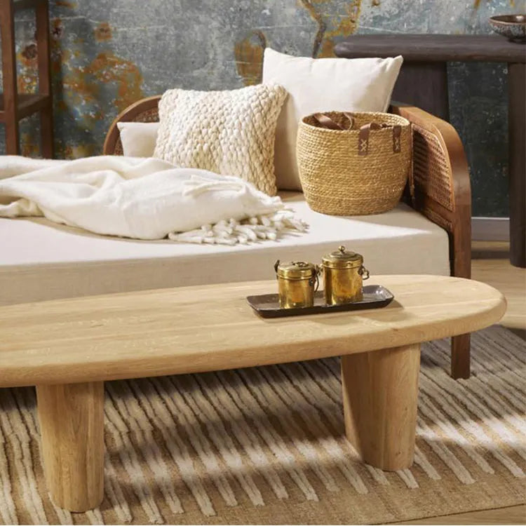 Sleek Pine Wood Tea Table - Modern Design for Stylish Living Spaces hty-2057