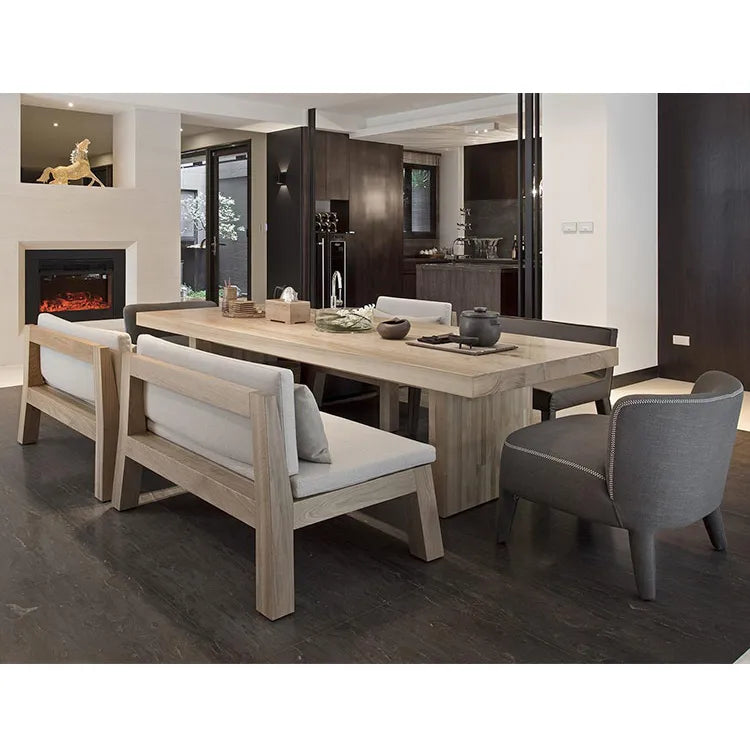 Classic Pine Wood Dining Table - Elegant Design for Modern Interiors hty-2059