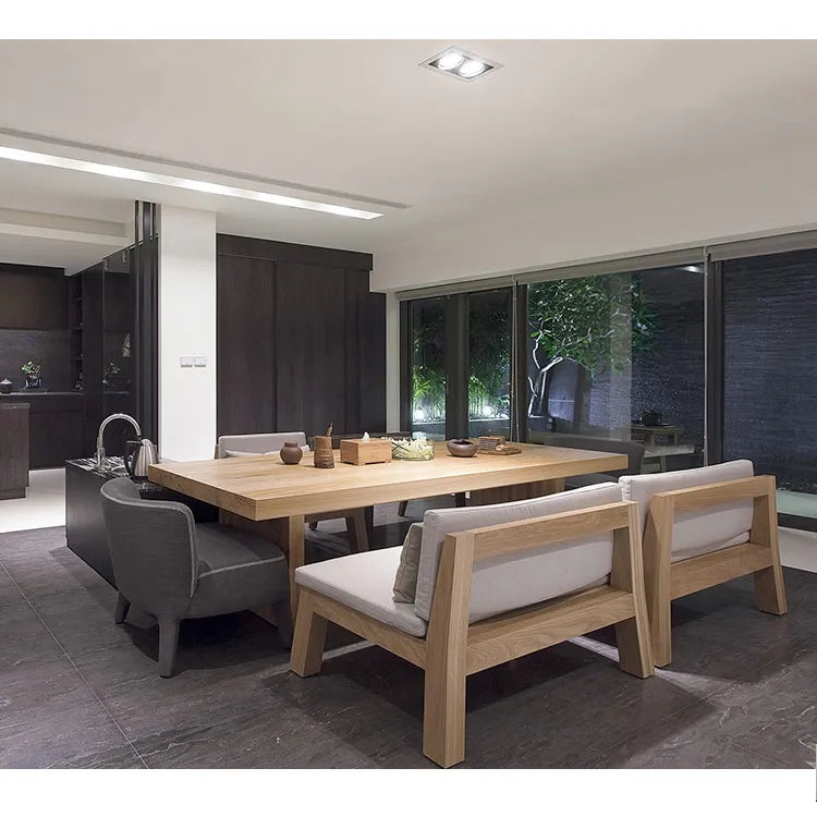 Classic Pine Wood Dining Table - Elegant Design for Modern Interiors hty-2059