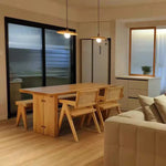 Sleek Ash Wood Dining Table Set - Modern Elegance for Your Home hty-2061