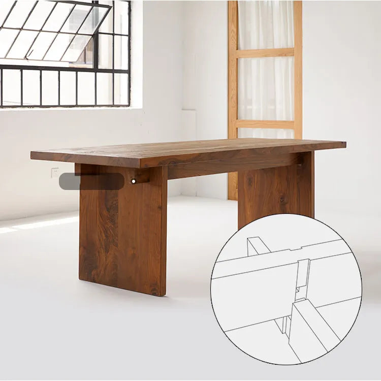 Elegant Walnut Wood Dining Table - Perfect for Modern Homes hty-2062
