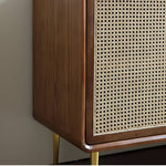 Elegant Natural Rattan and Ash Wood Cabinet for Timeless Home Decor htzm-1509