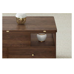 Elegant Solid Wood Tea Table with White Ceramic Top – Perfect for Modern Homes hx-1570