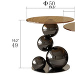 Stylish Tempered Glass Coffee Table with Unique Stainless Steel Base - Modern Living Room Decor hxbs-3027