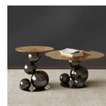 Stylish Tempered Glass Coffee Table with Unique Stainless Steel Base - Modern Living Room Decor hxbs-3027