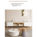 Elegant Tempered Glass Coffee Table with Stainless Steel Base and Sintered Stone Top - Modern Chic Centerpiece for Living Room hxbs-3029