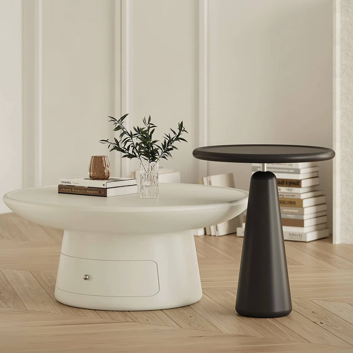 Rustic Pine Wood Tea Table - Elegant & Durable Coffee Table for Living Room hxj-2713