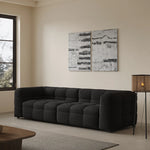 Modern Faux Lambswool Sofa - Stylish Pine & Oak Design for Chic Living Rooms hxy-5160