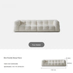 Modern Faux Lambswool Sofa - Stylish Pine & Oak Design for Chic Living Rooms hxy-5160