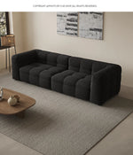 Modern Faux Lambswool Sofa - Stylish Pine & Oak Design for Chic Living Rooms hxy-5160