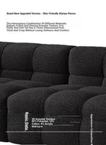 Modern Faux Lambswool Sofa - Stylish Pine & Oak Design for Chic Living Rooms hxy-5160