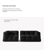 Modern Faux Lambswool Sofa - Stylish Pine & Oak Design for Chic Living Rooms hxy-5160