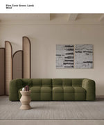 Modern Faux Lambswool Sofa - Stylish Pine & Oak Design for Chic Living Rooms hxy-5160