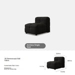 Stylish Pine Oak Sofa in Elegant Black Upholstery – Perfect for Modern Living Rooms hxy-5164
