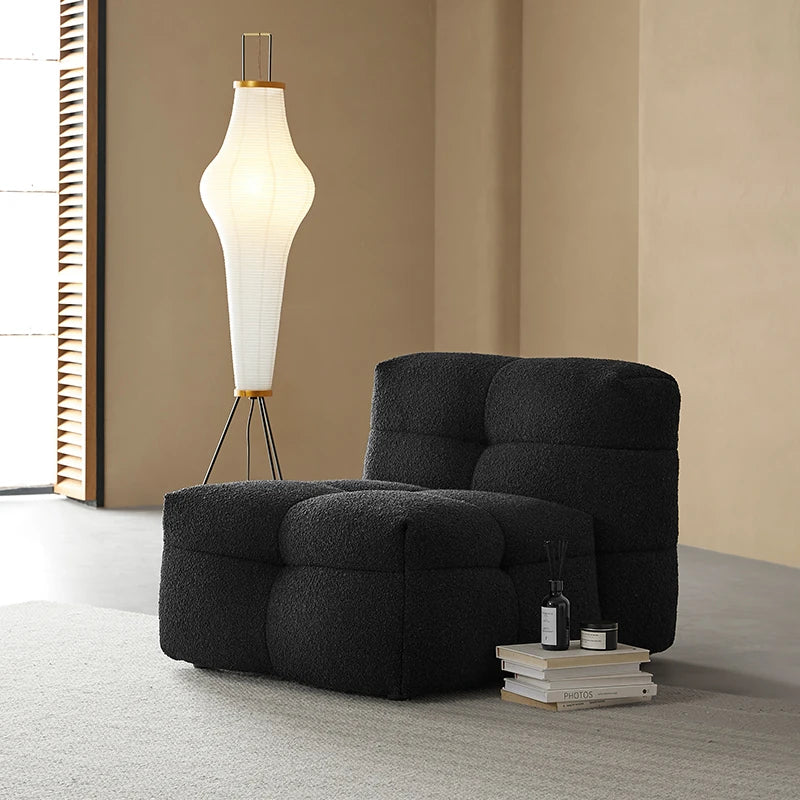 Stylish Pine Oak Sofa in Elegant Black Upholstery – Perfect for Modern Living Rooms hxy-5164
