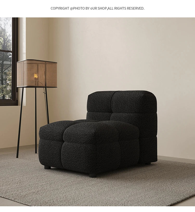 Stylish Pine Oak Sofa in Elegant Black Upholstery – Perfect for Modern Living Rooms hxy-5164