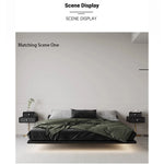 Stylish PU Leather and Solid Wood Bedside Cupboard with Elegant Gold Base – Modern Nightstand Storage Solution hxy-5165