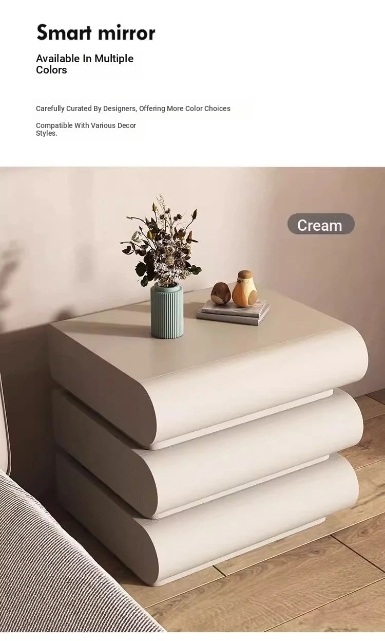 Stylish PU Leather Bedside Cupboard with Pine Base - Modern Storage Solution for Your Bedroom hxy-5168