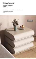 Stylish PU Leather Bedside Cupboard with Pine Base - Modern Storage Solution for Your Bedroom hxy-5168