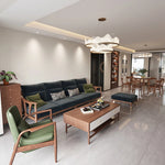 Stylish Ash Wood Sofa with Faux Leather Upholstery – Modern Comfort and Elegance for Your Living Room hyc-3113