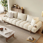 Stylish Ash Wood and Faux Leather Sofa - Modern Elegance for Your Living Room hyc-3115
