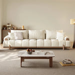 Stylish Ash Wood and Faux Leather Sofa - Modern Elegance for Your Living Room hyc-3115