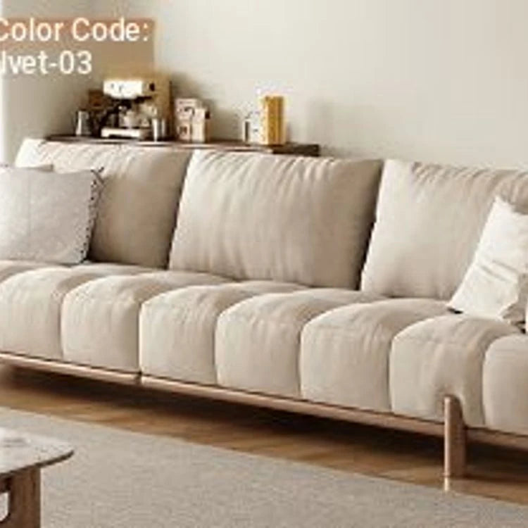 Stylish Ash Wood and Faux Leather Sofa - Modern Elegance for Your Living Room hyc-3115