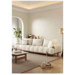 Stylish Ash Wood and Faux Leather Sofa - Modern Elegance for Your Living Room hyc-3115
