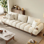Stylish Ash Wood and Faux Leather Sofa - Modern Elegance for Your Living Room hyc-3115