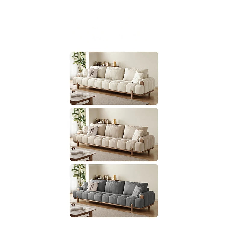 Stylish Ash Wood and Faux Leather Sofa - Modern Elegance for Your Living Room hyc-3115