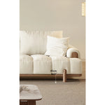 Stylish Ash Wood and Faux Leather Sofa - Modern Elegance for Your Living Room hyc-3115