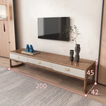 Stylish Ash Wood TV Cabinet with Storage Drawers - Modern Living Room Furniture hyc-3117
