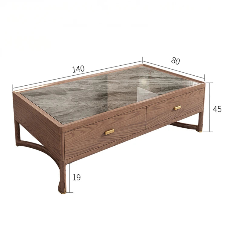 Stylish Ash Wood TV Cabinet with Storage Drawers - Modern Living Room Furniture hyc-3117