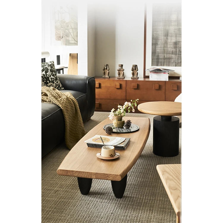 Rustic Solid Wood Coffee Table - Stylish Modern Design for Living Room Decor hyc-3118