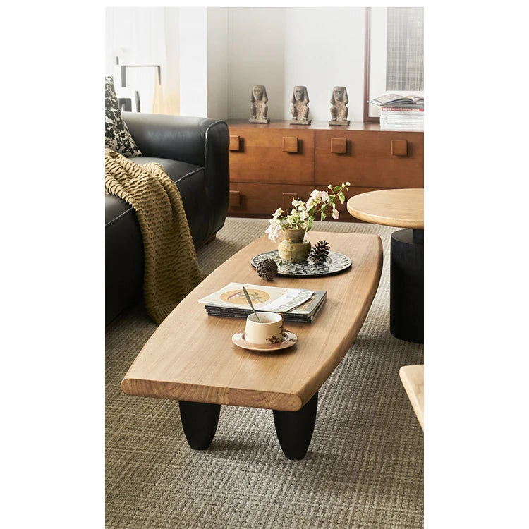 Rustic Solid Wood Coffee Table - Stylish Modern Design for Living Room Decor hyc-3118