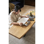 Rustic Solid Wood Coffee Table - Stylish Modern Design for Living Room Decor hyc-3118