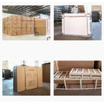 Stylish Pink Solid Wood Cabinet with Tempered Glass Display Shelves hyj-2298